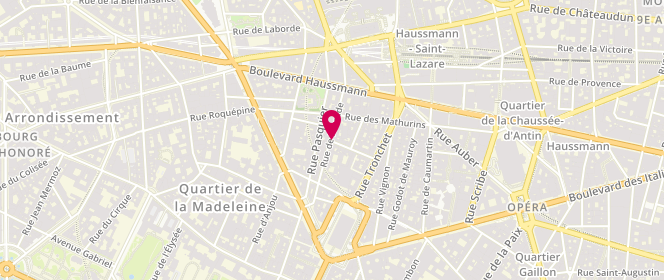 Plan de Les Caprices de Charlotte, 14 Rue de Castellane, 75008 Paris
