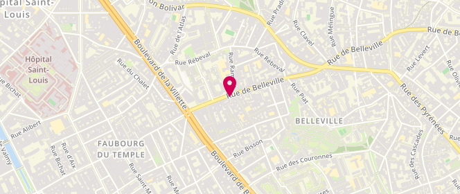Plan de Boulangerie Ourida, 32 Rue de Belleville, 75020 Paris