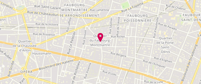 Plan de Boulangerie Denis, 26 Rue du Faubourg Montmartre, 75009 Paris