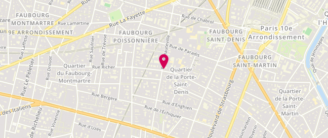 Plan de Boulangerie Mariel, 46 Rue d'Hauteville, 75010 Paris