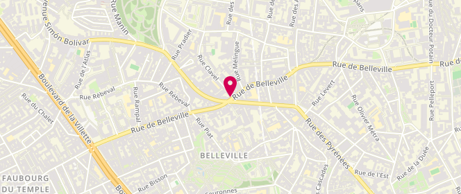 Plan de Thomas et Cie, 95 Rue Belleville, 75019 Paris