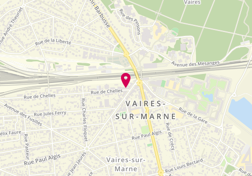 Plan de Les Saveurs du Pain, 2 Rue de Chelles, 77360 Vaires-sur-Marne