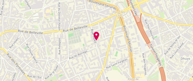 Plan de Fournil des Tourelles, 2 Rue des Tourelles, 75020 Paris