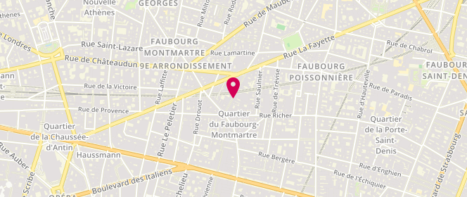 Plan de La Parisienne, 12 Rue Cadet, 75009 Paris