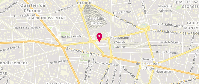 Plan de La Brioche Dorée, 123 Rue Saint-Lazare, 75008 Paris