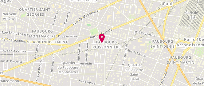 Plan de Md Boulangerie, 2 Rue Bleue, 75009 Paris