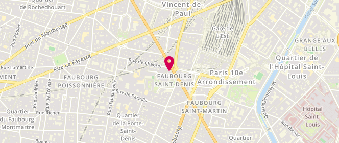 Plan de L'Exquise, 83 Boulevard Magenta, 75010 Paris