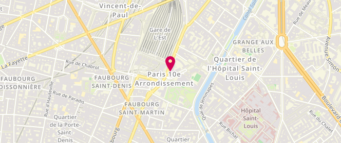 Plan de Délices du Faubourg, 156 Rue du Faubourg Saint-Martin, 75010 Paris