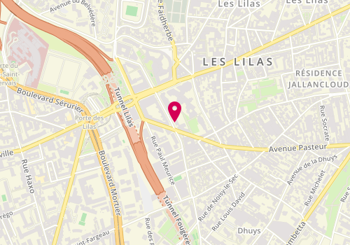 Plan de Le Fournil des Lilas, 53 avenue Pasteur, 93260 Les Lilas