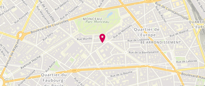 Plan de Les Gourmandises de Monceau - Albert, 39 Rue Lisbonne, 75008 Paris