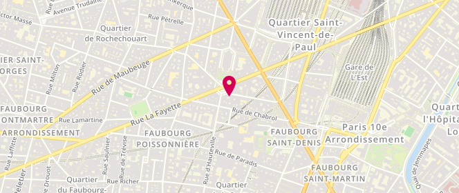Plan de La Couronnée, 4 place Franz Liszt, 75010 Paris