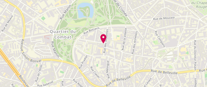 Plan de Boulangerie Milligramme, 3-5 Rue du Plateau, 75019 Paris