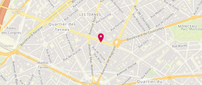 Plan de Boulangerie Eric Kayser - Ternes, 19 avenue des Ternes, 75017 Paris