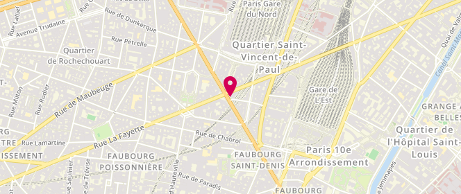 Plan de Les Gourmandises de la Gare, 112 Boulevard Magenta, 75010 Paris