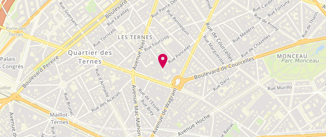 Plan de Leonidas Poncelet, 10 Rue Poncelet, 75017 Paris