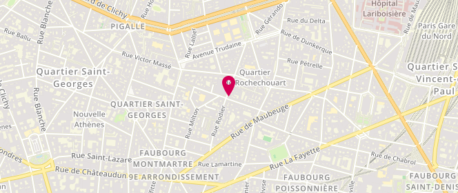 Plan de Laboulangamarie, 38 Rue Rodier, 75009 Paris
