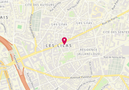 Plan de Boulangerie pâtisserie Thomann, 8 Boulevard de la Liberté, 93260 Les Lilas