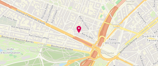 Plan de Aux Artisans de Neuilly, 33 Rue de Sablonville, 92200 Neuilly-sur-Seine
