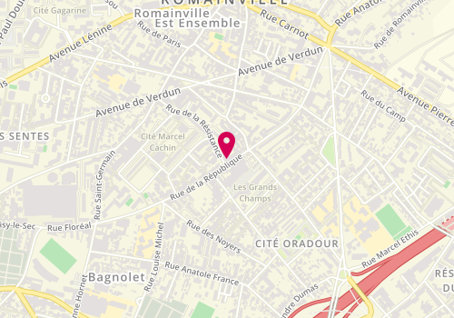 Plan de Banette, 104 Rue de la République, 93230 Romainville