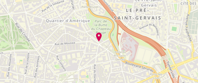 Plan de Boulangerie Aux Délices de Mizrana, 54 Boulevard Sérurier, 75019 Paris
