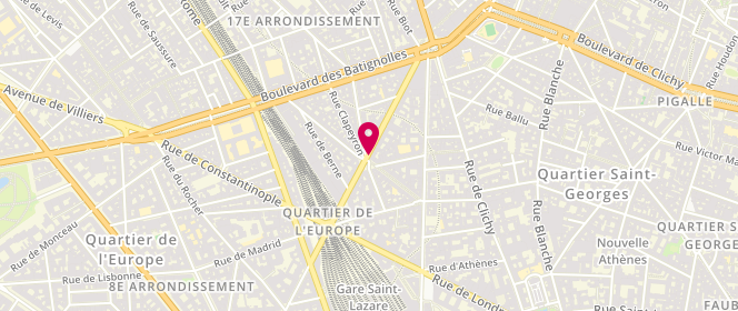 Plan de O'Délices, 22 Rue de Moscou, 75008 Paris