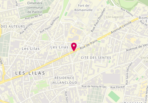 Plan de L'Epi d'Or des Lilas, 192 Rue Paris, 93260 Les Lilas