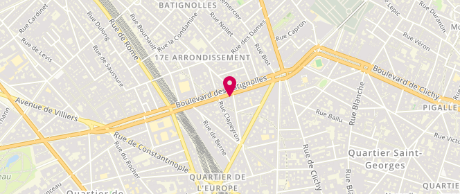 Plan de Les Saveurs de Batignolles, 33 Rue de Turin, 75008 Paris