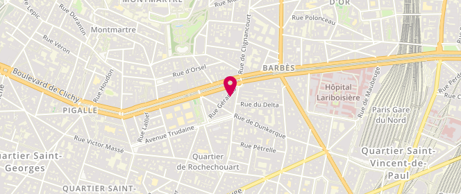 Plan de Le Fournil de Gerando, 16 Rue Gérando, 75009 Paris