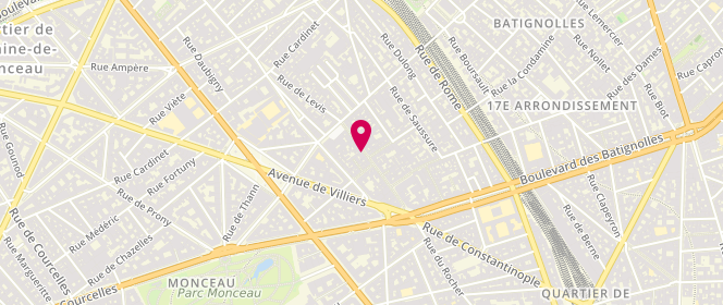 Plan de Les Saveurs de Levis, 41 Rue Lévis, 75017 Paris