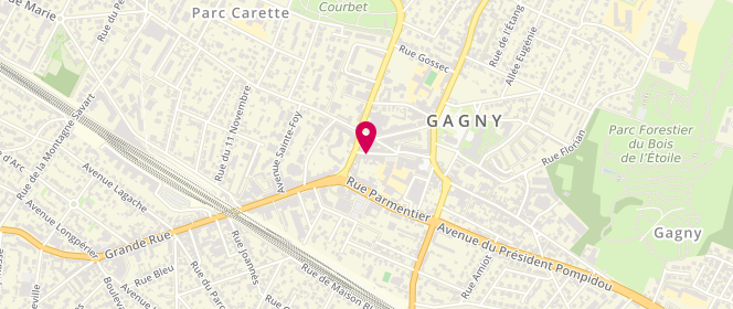 Plan de Le Délice de Gagny, 15 avenue Jean Jaurès, 93220 Gagny