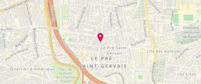 Plan de P'Tit Père, 62 Rue André Joineau, 93310 Le Pré-Saint-Gervais