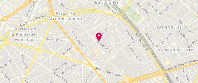 Plan de Léonie, 96 rue de Lévis, 75017 Paris