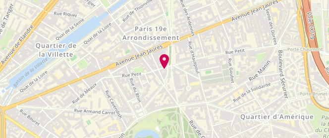 Plan de Le Cafe, 54 Rue Petit, 75019 Paris