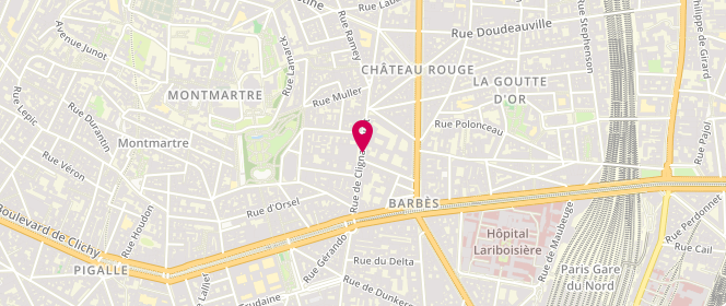 Plan de Urban Bakery, 18 Rue de Clignancourt, 75018 Paris