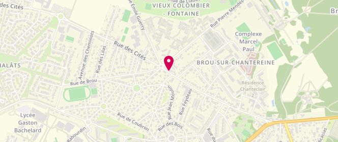 Plan de Aux Délices de Brou, 54 Rue Lazare Carnot, 77177 Brou-sur-Chantereine