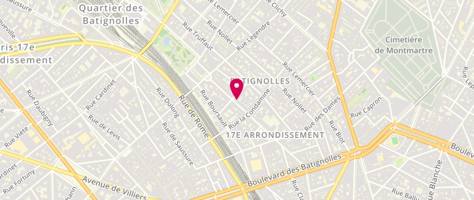 Plan de Charbonnier, 38 Rue des Batignolles, 75017 Paris