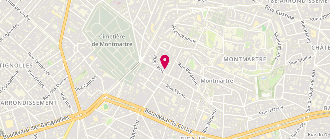 Plan de Boulangerie Alexine, 40 Rue Lepic, 75018 Paris