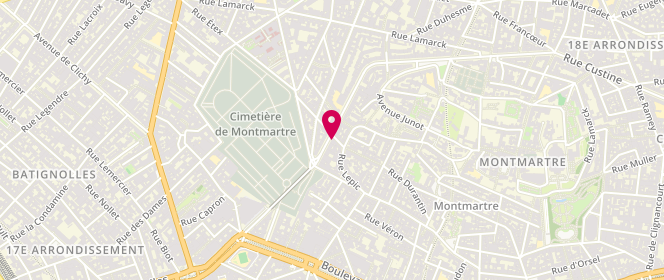 Plan de Atelier Gourmand de Gabrielle, 22 Rue Caulaincourt, 75018 Paris