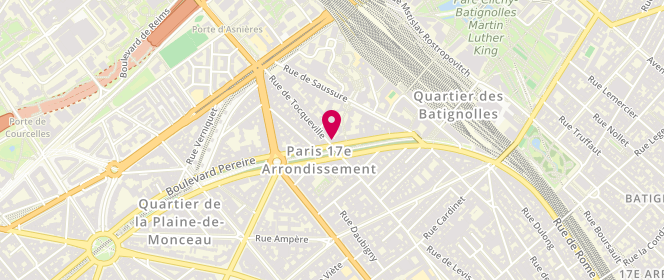 Plan de Le Grenier à Pain Tocqueville, 116 Rue de Tocqueville, 75017 Paris