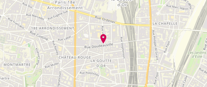 Plan de Boulangerie Merhamah, 54 Rue Doudeauville, 75018 Paris