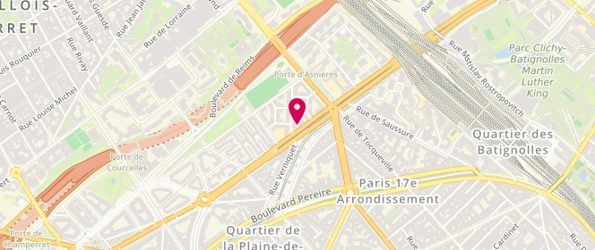 Plan de Boulangerie Patisserie Berthier, 110 Boulevard Berthier, 75017 Paris