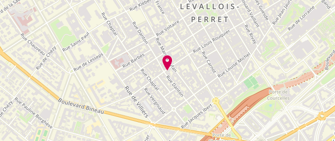 Plan de Le Fournil de Paula et Pedro, 26 Rue Louis Rouquier, 92300 Levallois-Perret