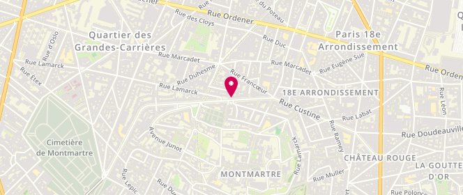 Plan de Tordeux Frères, 111 Rue Caulaincourt, 75018 Paris