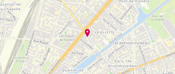 Plan de Aux Délices de Maxime, 177 Rue de Crimée, 75019 Paris