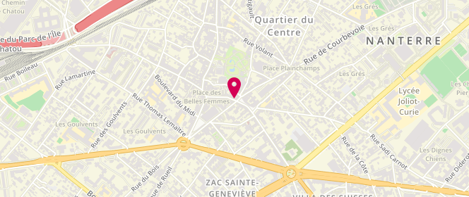 Plan de Boulangerie Chez Christophe, 4 Rue Henri Barbusse, 92000 Nanterre