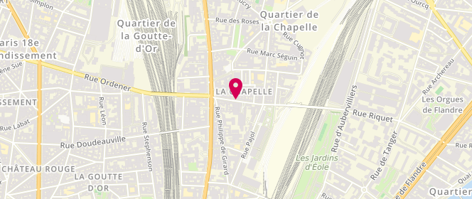 Plan de Boulangerie O.S.O, 92 Rue Riquet, 75018 Paris