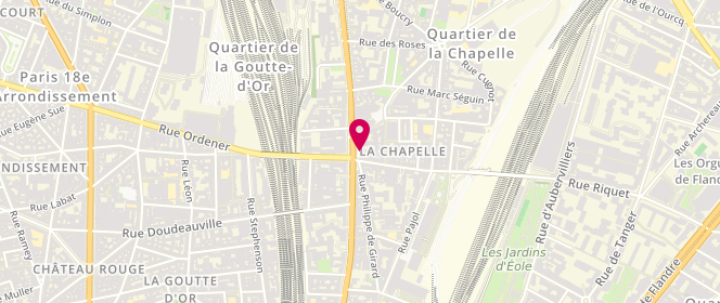 Plan de Thierry Meunier Chapelle, 2 Rue de la Chapelle, 75018 Paris