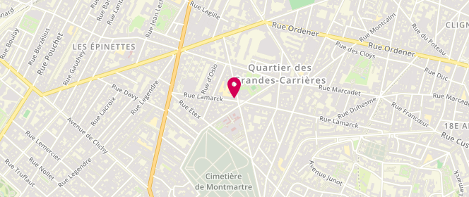 Plan de Boulangerie Lamarck, 142 Rue Lamarck, 75018 Paris
