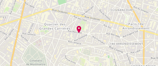 Plan de Atelier P1, 157 Rue Marcadet, 75018 Paris