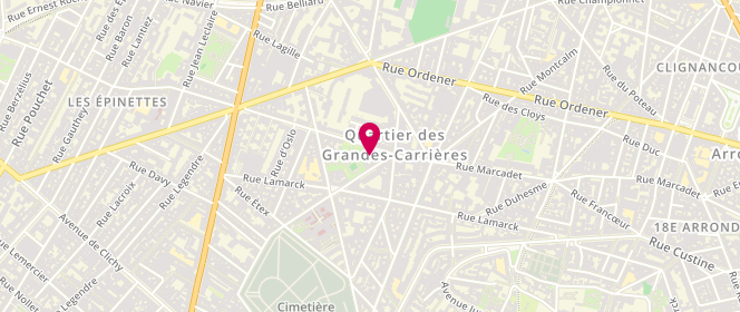 Plan de Belayan, 205 Rue Marcadet, 75018 Paris